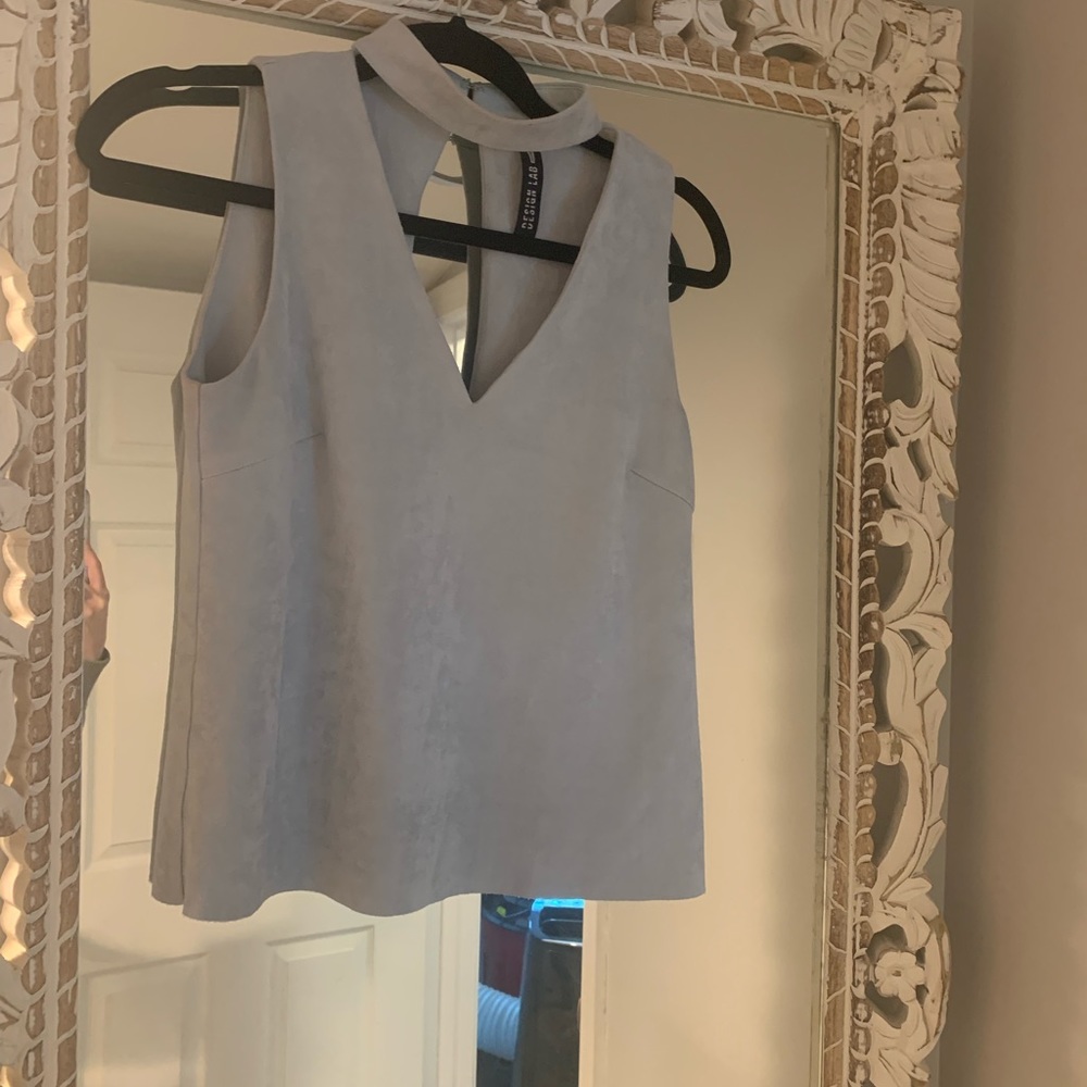 Design Lab Suede Top
